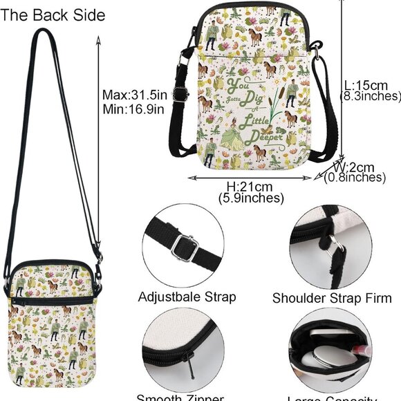 Versatile Princess Inspired Messenger Bag - Perfect for Gifting and Everyday Use - Picture 2 of 6